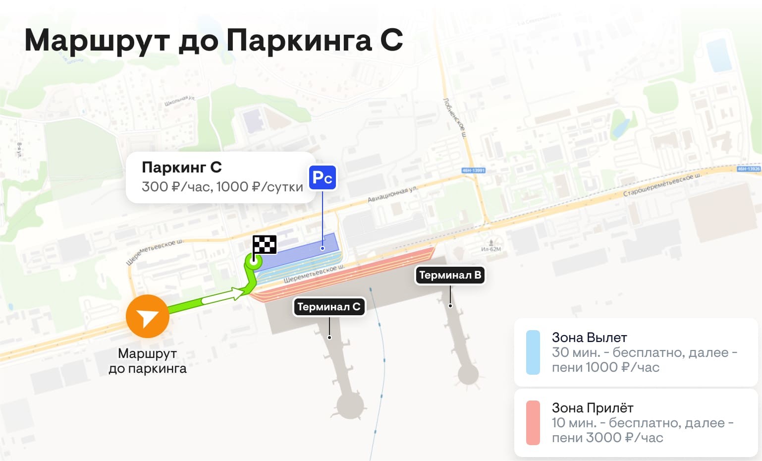 Парковки аэропорта Шереметьево ? подробный обзор всех парковок